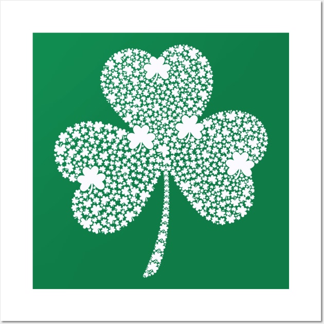 Clover Leaf - St Patricks Day Wall Art by theworthyquote